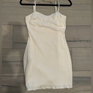 Cute white mini dress